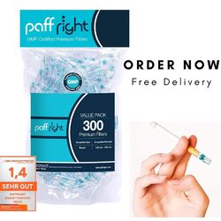 Paffright Zigarettenfilter, Zigaretten Filter Aufsatz, 300 anti Teer Filter Für