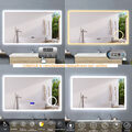Wandspiegel LED Badspiegel Touch Beschlagfrei Dimmbar MAKE UP Spiegel 50-160 cm