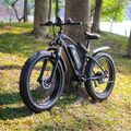 E Bike 26" Elektro-Mountainbike 7 Gang mit Fat Tire Mechanische Scheibenbremse