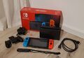 Nintendo Switch Konsole V2 mit Joy-Con Neon-Rot/Neon-Blau mit OVP -TOP ZUSTAND-