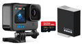 GoPro HERO12 Black inkl Zubehörpaket Sandisk 128GB + 2 Akku Actioncam Hero 12