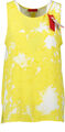NEU! Hugo Boss Damen Blusen - Top Batik-Design Gr. 40 gelb-weiß