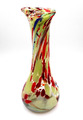 Vase - Glasvase - mehrfabig -  DDR - ca. 21 cm