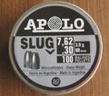 Hohlspitz Diabolo Apolo Slug Kaliber 7,62 mm 3,9 g glatt - TOP Qualität !