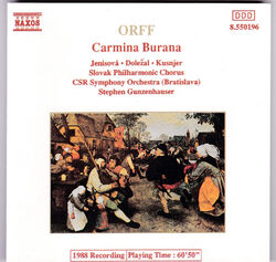 Carl Orff - Carmina Burana (Jenisová, Dolezal, Kusnjer, Gunzenhauser)