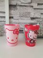 2 Stück Sanrio Hello Kitty Trinkbecher Plastik Plastikbecher Set 