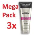 3x 250ml John Frieda Sheer Blonde Hi-Impact Reparierendes Shampoo