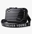 Forever Young Cross-Body-Sling-Box-Tasche für Mädchen und Damen | Mini-Koffer