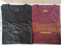 2 Lonsdale London Herren T-Shirts Shirts schwarz rot oxblood XXL neu