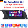 Carplay Für Audi A4/A5/B8/S4/S5 8.8" Android 12 Autoradio GPS Nav WIFI BT 6+128G