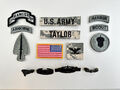 14 US ARMY patch Set Ucp Acu Konvolut Socom 2nd Ranger Scout Colonel Taylor