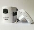 Networx Premium World Travel Adapter Reiseadapter mit Dual USB Charger, white