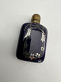 Parfüm Flakon mit Silber Einlagen um 1900 Jugendstil  65 x 40 mm