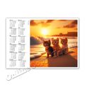 Katzenkalender + + Taschenkalender 2024  |  Cat Calendar 2024 [K14]