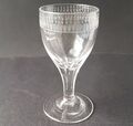 Empire Glas Fuß-Becher/ Kelchglas handgraviert Frankreich um 1810 – 1820 AL1454