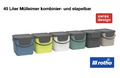 Rotho Albula Mülltrennungssystem 40l Mülleimer Küche  Kunststoff (PP) BPA-frei