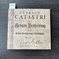 Extract Catastri der Gebäude-Beschreibung Amt Gifhorn 1985 Original von 1753