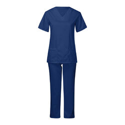 Damen-Krankenschwester-Uniform-T-Shirt + Hosen-Set V-Ausschnitt O
