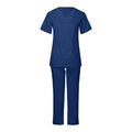 Damen-Krankenschwester-Uniform-T-Shirt + Hosen-Set V-Ausschnitt O