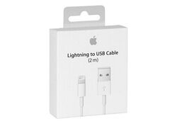 Original Apple 2m USB Lightning Ladekabel MD819ZM/A iPhone 11 XR XS iPad Air Pro