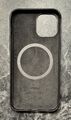 Original Apple iPhone 12 / 12 Pro Leder Case Hülle MagSafe Black Schwarz