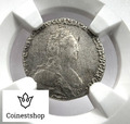 1784 CNB Katharina die Große Silber Münze Grivna NGC Bewertet mit AU 55