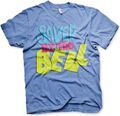 Saved By The Bell Distressed Logo T-Shirt Blue-Heather