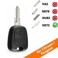 2 Tasten Autoschlüssel für CITROEN C1 C2 C3 C4 C5 Xantia Saxo Xsara Picasso NE73