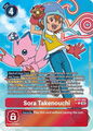 BT15-082 Sora Takenouchi seltene alternative Kunst Digimon-Karte: BT-15: Apoca überschreiten