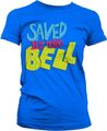Saved By The Bell Distressed Logo Girly Tee Damen T-Shirt Blue