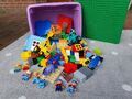 Lego Duplo - Konvolut in Kiste (inkl. großer grüner Platte)