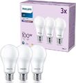 LED E27 Lampe Philips Classic, 100W, matt, neutralweiß, 3er Pack