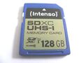 128GB SDXC UHS-I Card Class 10 ( 128 GB SDXC Karte ) INTENSO gebraucht