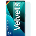 3x Schutzfolie LG Velvet / LG Velvet 5G Display Schutz 4H flexibel - kein Glas