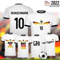 WM 2022 Deutschland Fußball T-Shirt Trikot mit Name und Zahl Wunschname
