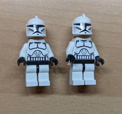 2x Lego Minifigur Star Wars Clone Jet Trooper sw0233 7748
