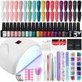 18Stk.Gel Nagellack Kit 36W UV/LED Lampe Soak off UV Nagel Starter Set Geschenk