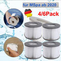 4/6x Ersatzfilter für Whirlpool MSPA Pool Filter für Mspa 2020 Filterkartuschen