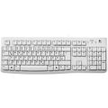 Logitech K120 Keyboard USB Tastatur Deutsch, QWERTZ Weiß Spritzwassergeschützt