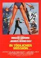 James Bond 007 - In tödlicher Mission ORIGINAL A1 Kinoplakat Roger Moore