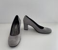 " Maripé " Pumps Damen Schuhe Gr. 39 Silber Grau glitzernd "