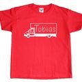 Kinder T-Shirt Shirt Transporter LKW Lastwagen MIT Wunschname - Personalisiert