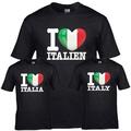 Shirt LOVE ITALIEN Herren WM Trikot Liebe Herz Land EM ITALIA Jersey FanShirts4u