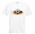 T-Shirt Fussball - DEUTSCHLAND - GERMANY - Russland - WELTMEISTERSCHAFT in Weiß