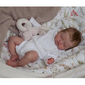 18inch Sleeping Reborn Baby Puppe Preemie Lifelike 3D Vinyl with Veins Art Doll