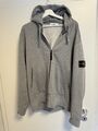 Stone Island Sweat Jacke Kapuze XXL grau