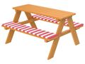 Livarno Home Kindersitzgruppe mit Auflage Kinder Sitzgruppe Holz Bank Tisch