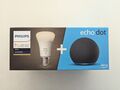 Amazon Echo Dot (4. Gen) mit Philips Hue E27 Smart Birn - Neu verpackt