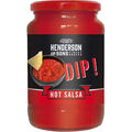 Henderson and Sons Hot Salsa Dip würzig scharf im XXL Format 1050g