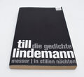 Till Lindemann - Die Gedichte: Messer / In Stillen Nächten 2015 | sehr gut